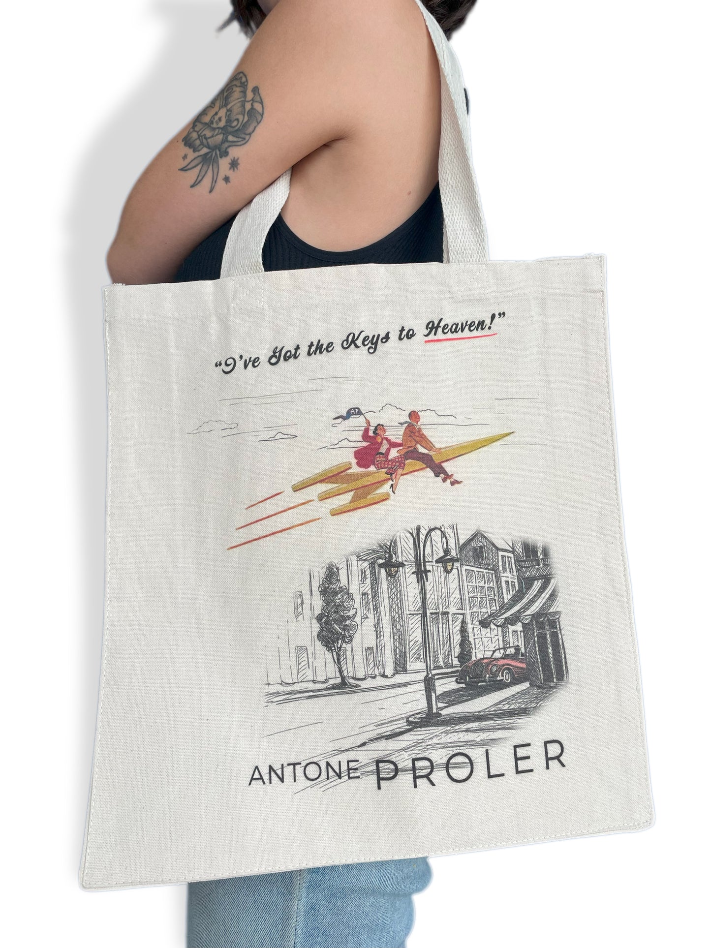 Heavy Duty Canvas Tote - "Keys to Heaven"