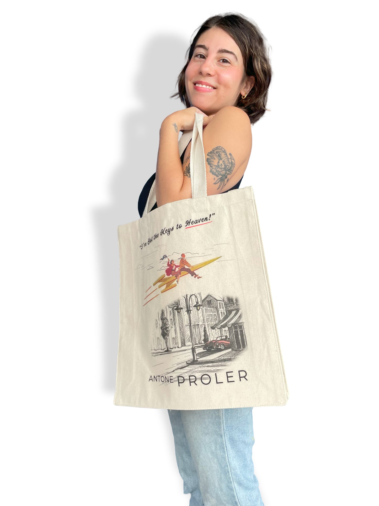 Heavy Duty Canvas Tote - "Keys to Heaven"