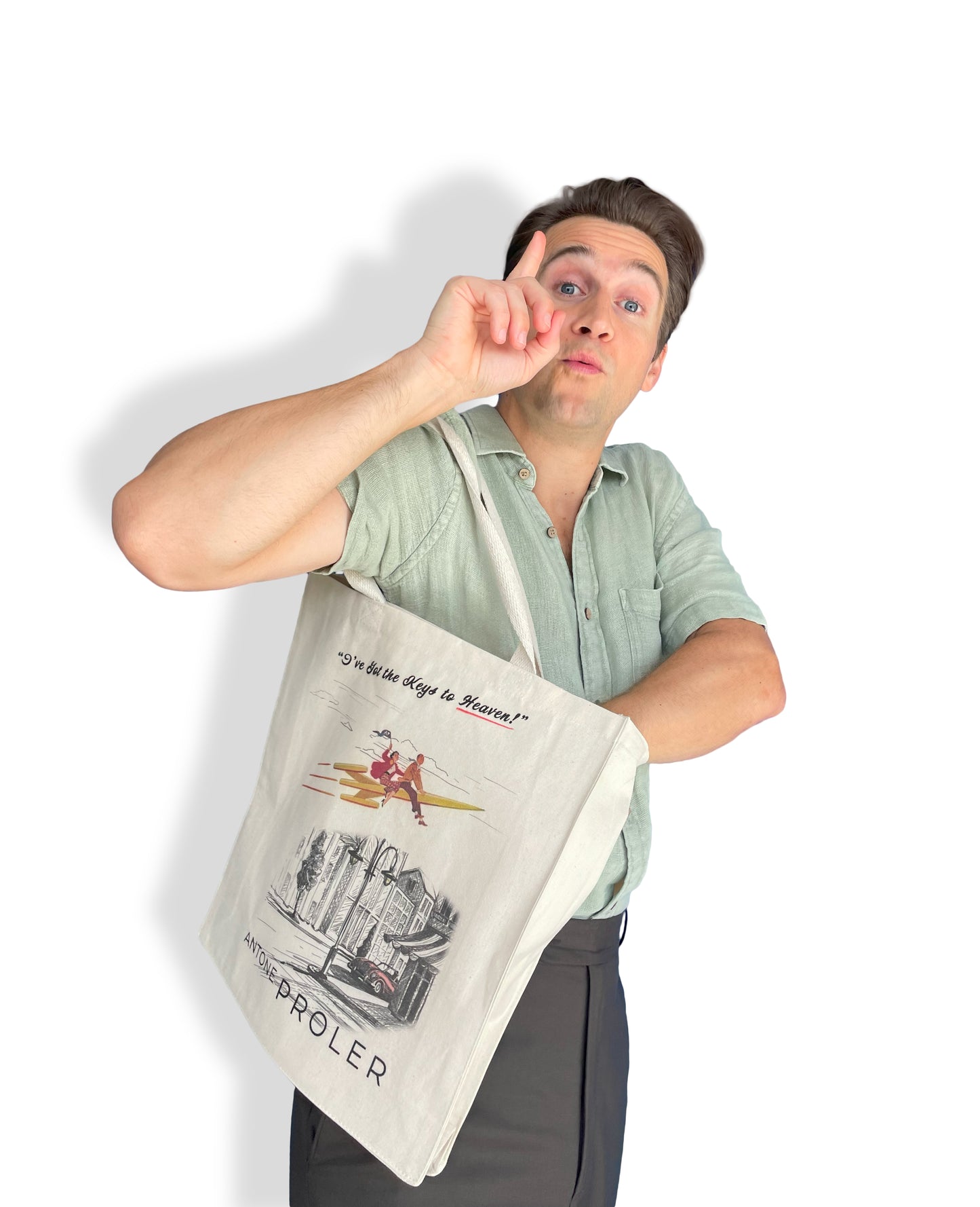 Heavy Duty Canvas Tote - "Keys to Heaven"